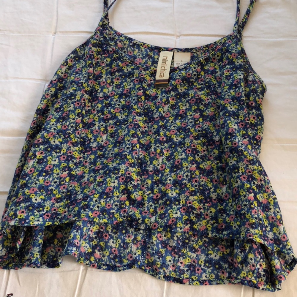 Mimi Chica floral tank top